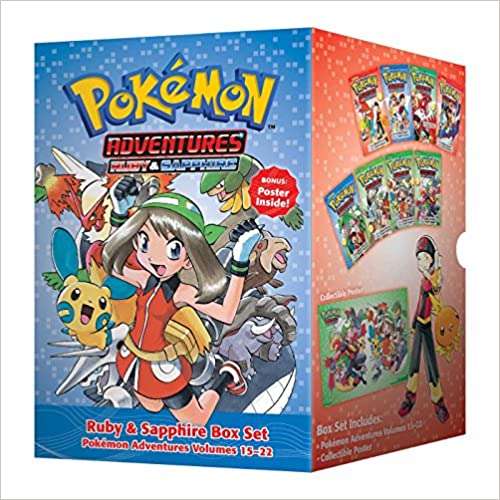 Pokémon Adventures Ruby & Sapphire Box Set- Includes Volumes 15-22