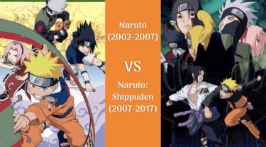 Difference between Naruto and Naruto: Shippuden