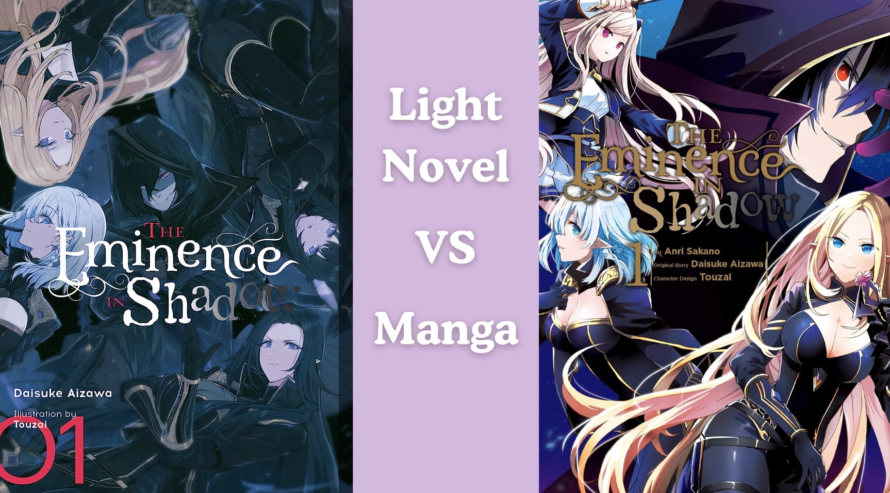 The Eminence in Shadow Light Novel vs Manga